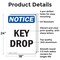 Signmission Key Drop, 18 in W x Rectangle, Aluminum OS-2PACK-NS-A-1824-V-13890 - alternate 5